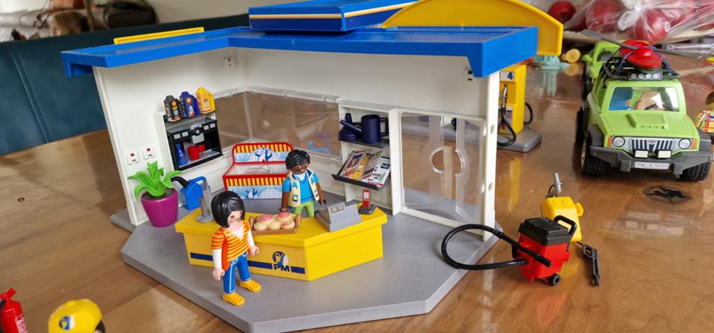 Playmobil Tankstation en autogarage, Ophalen of Verzenden