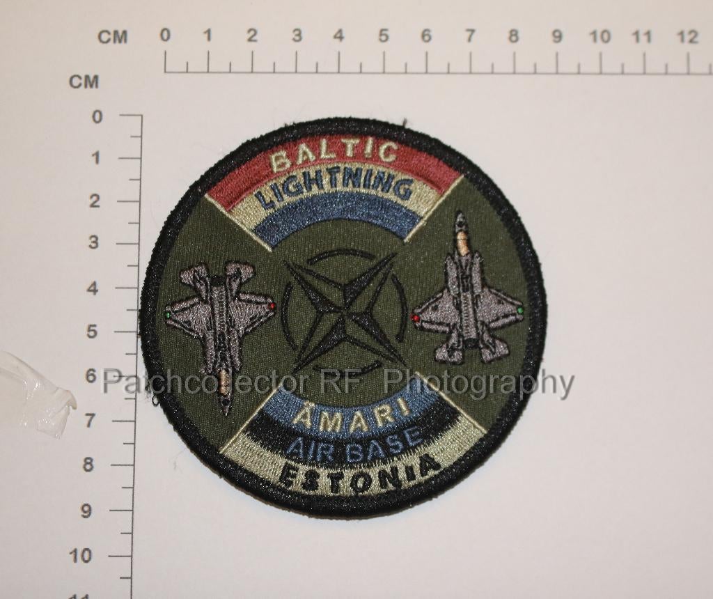 KLu Luchtmacht RNLAF 322 squadron patch Baltic Lightning, Verzamelen, Ophalen of Verzenden, Luchtmacht, Nederland, Embleem of Badge
