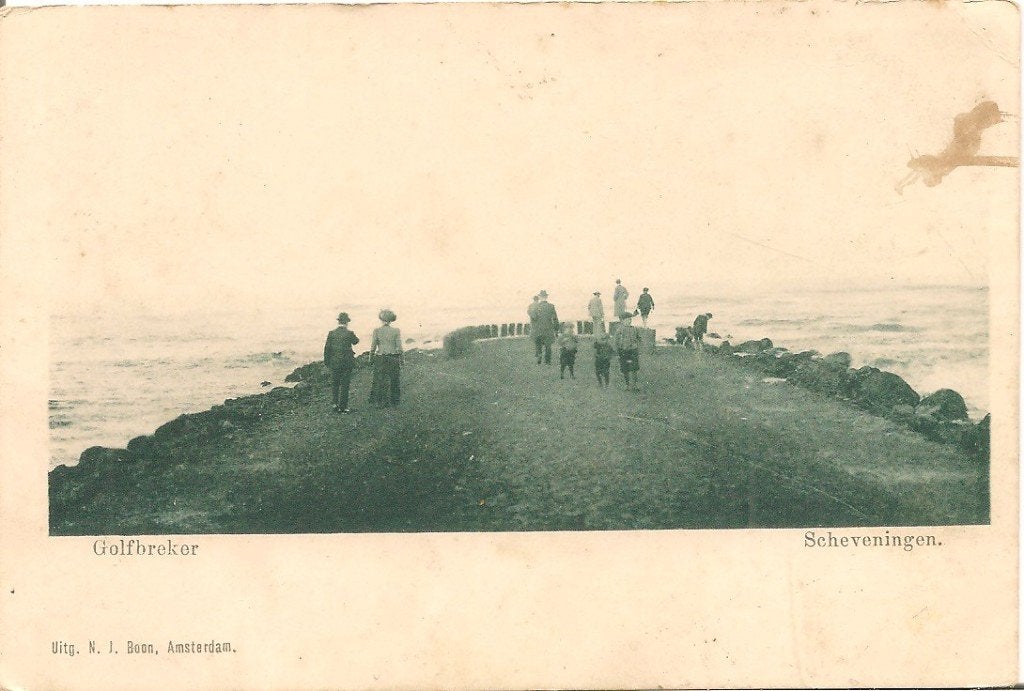 Scheveningen Golfbreker, Ophalen of Verzenden, Voor 1920, Ongelopen, Zuid-Holland