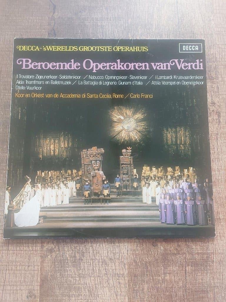 LP Accademia di Santa Cecilia / Beroemde operakoren Verdi, LP, Gebruikt, Ophalen of Verzenden, 12 inch