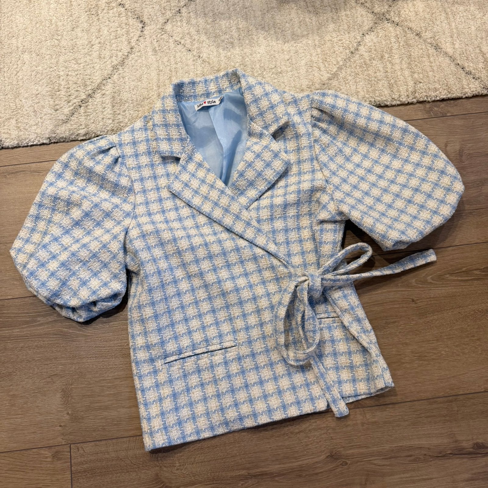 Biba Stijl blazer S/M, Blauw, Ophalen of Verzenden, Zo goed als nieuw, Jasje