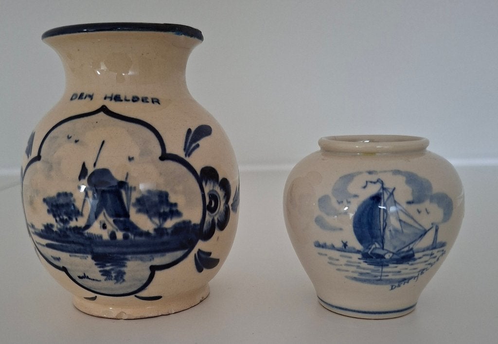Set van 2 Souvenir Vaasjes Den Helder, Ophalen of Verzenden