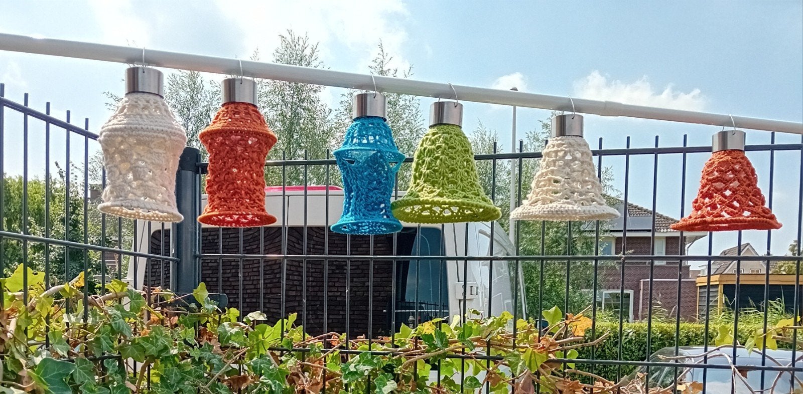 nieuwe gehaakte lampjes incl solar lampje, Tuin en Terras, Minder dan 50 watt, Overige typen, Nieuw, Ophalen of Verzenden