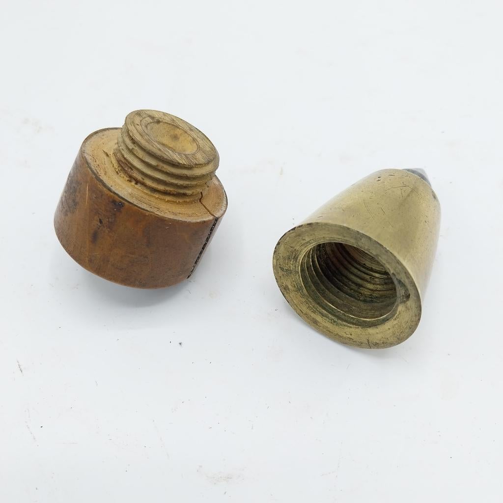Apart schietlood, met hout en messing (ML), Ophalen of Verzenden