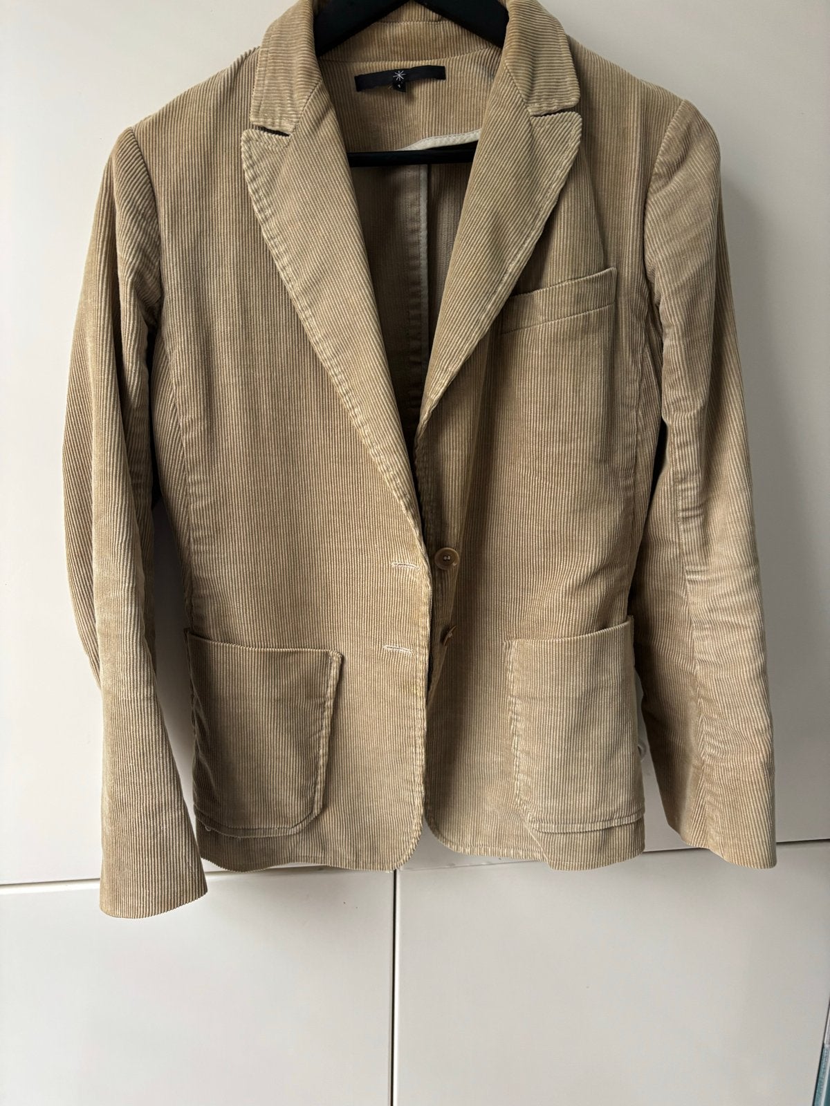 Isabel Marant etoile Corduroy Jasje - Maat M, Beige, Ophalen of Verzenden, Zo goed als nieuw, Jasje