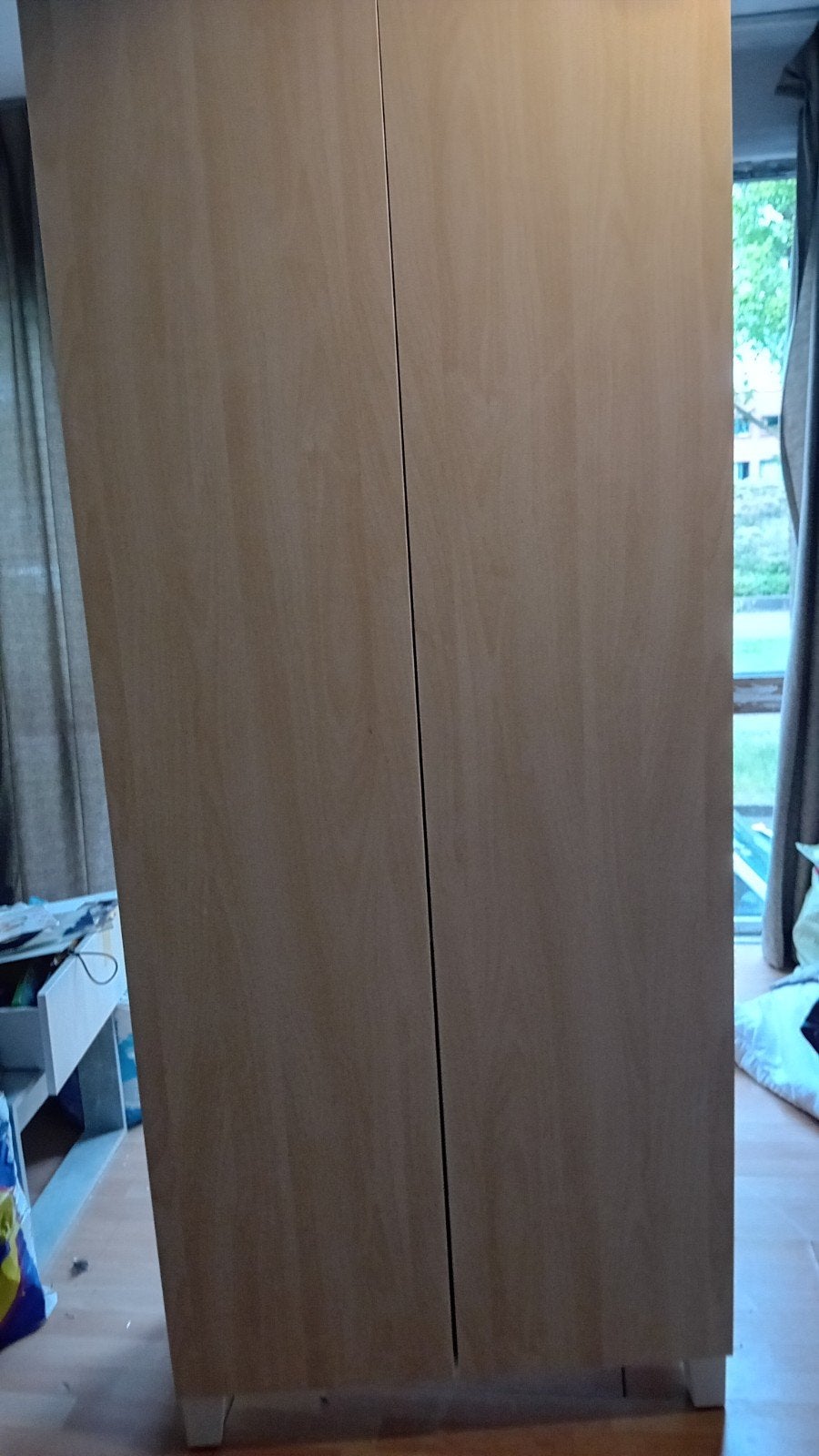 Witte kast met planken - 180 cm hoog, 80 cm breed, Huis en Inrichting, Kasten | Kledingkasten, 150 tot 200 cm, Overige houtsoorten