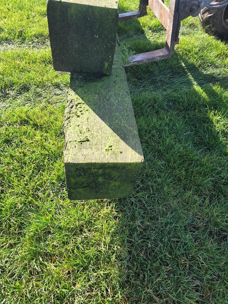 tropisch hardhout vierkante balken 30 x 30 cm, Doe-het-zelf en Verbouw, Hout en Planken, Ophalen, Gebruikt, Balk, Overige houtsoorten