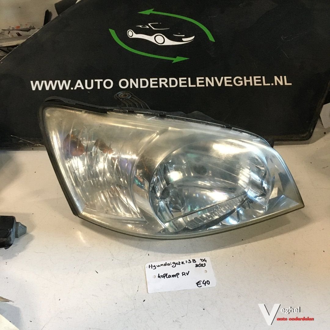 Hyundai Getz 1.3 3drs 2004 Wagennr 2500003  Koplamp Rechts, Gebruikt, -, -, Ophalen of Verzenden