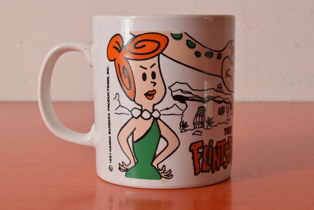 Retro vintage Kilncraft England mok - The Flinstones, Overige merken, Vintage, Ophalen of Verzenden, Zo goed als nieuw