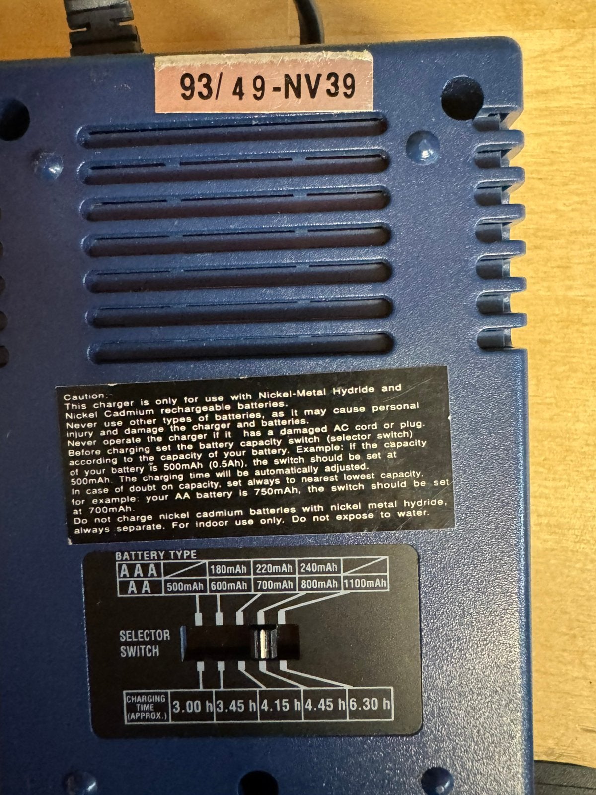 Batterij oplader, Ophalen, Zo goed als nieuw