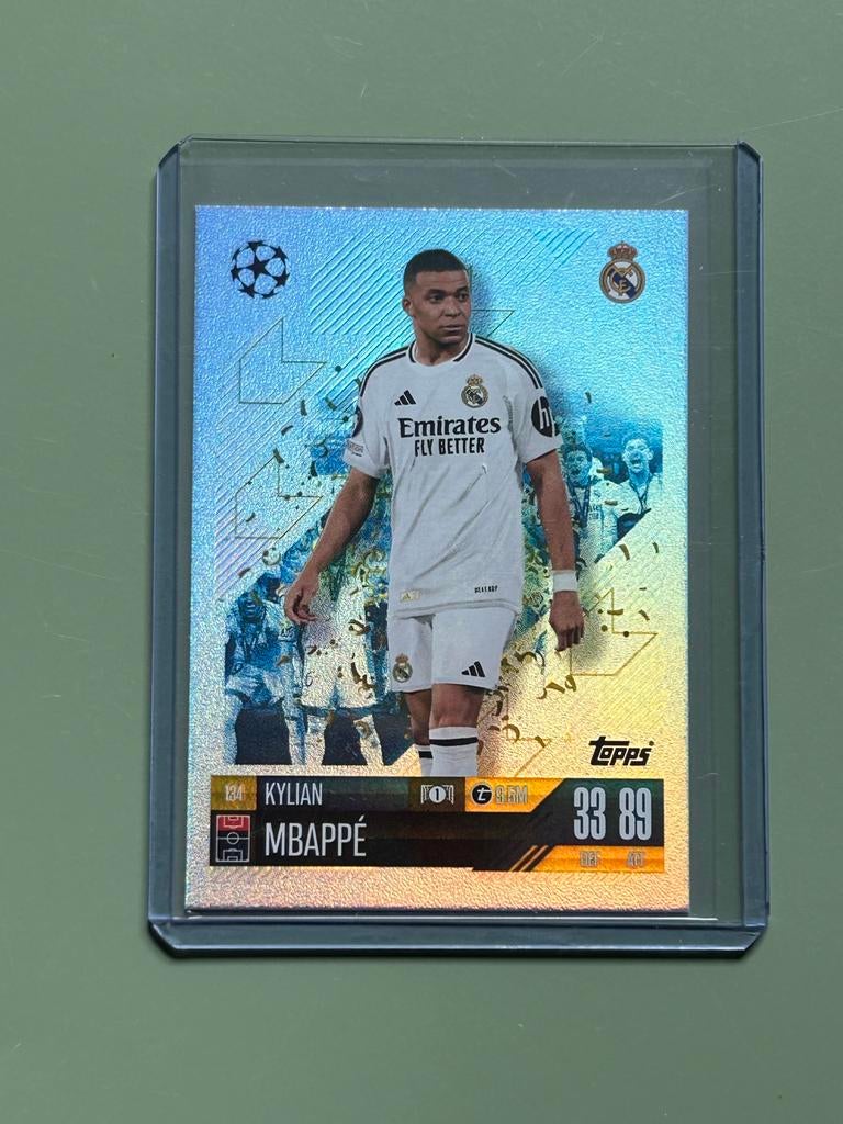 Kylian Mbappé Topps Spelerskaart - Real Madrid, Hobby en Vrije tijd, Stickers en Plaatjes, Ophalen of Verzenden, Nieuw, Plaatje
