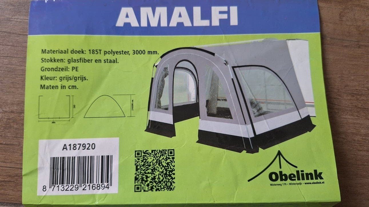 Obelink Amalfi Tent - Grijs/Grijs, Ophalen of Verzenden, Nieuw