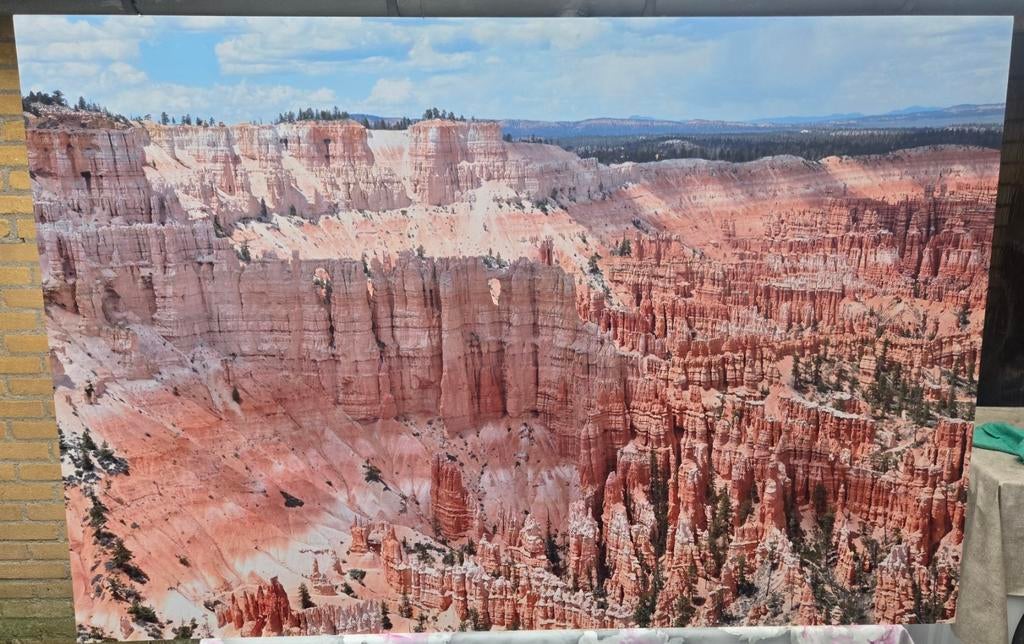Groot Canvas Schilderij Bryce Canyon Landschap, Huis en Inrichting, Woonaccessoires | Schilderijen, Tekeningen en Foto's, Ophalen