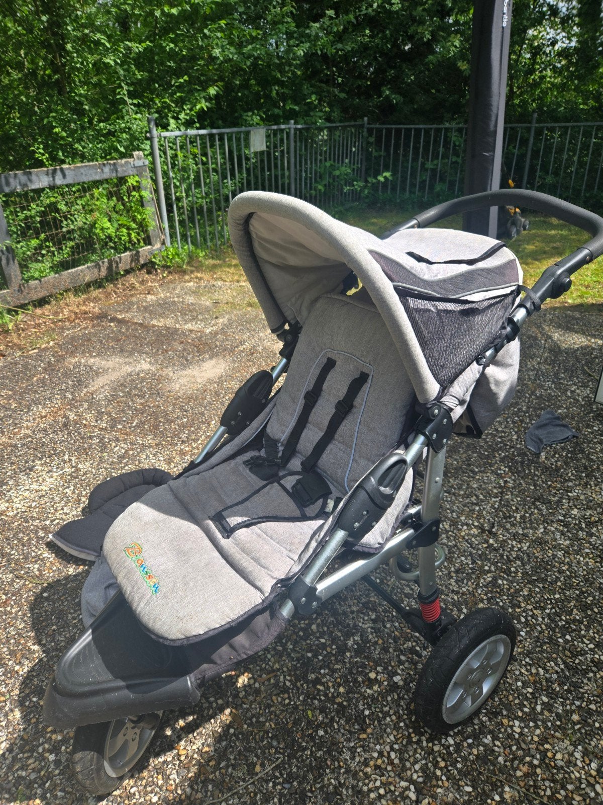 Bransson buggy 3 wielen met winterzak en luiertas, Gebruikt, Luchtbanden, Ophalen, Kinderwagen