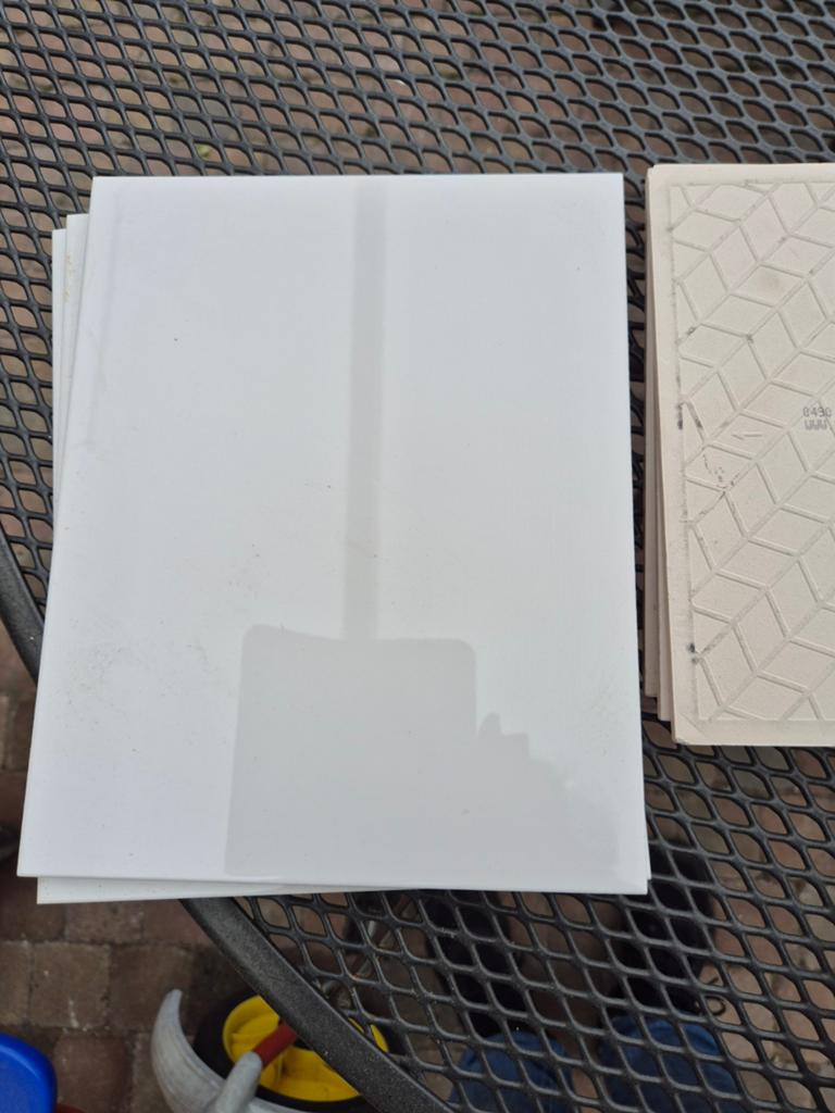 Witte mosa tegels voor badkamer of toilet, Doe-het-zelf en Verbouw, Tegels, Ophalen, Nieuw, Minder dan 20 cm, Minder dan 5 m²