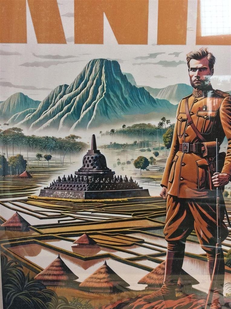 Unieke Koninklijk Nederlandsch Indisch Leger KNIL Poster, Verzenden, Landmacht, Nederland, Foto of Poster