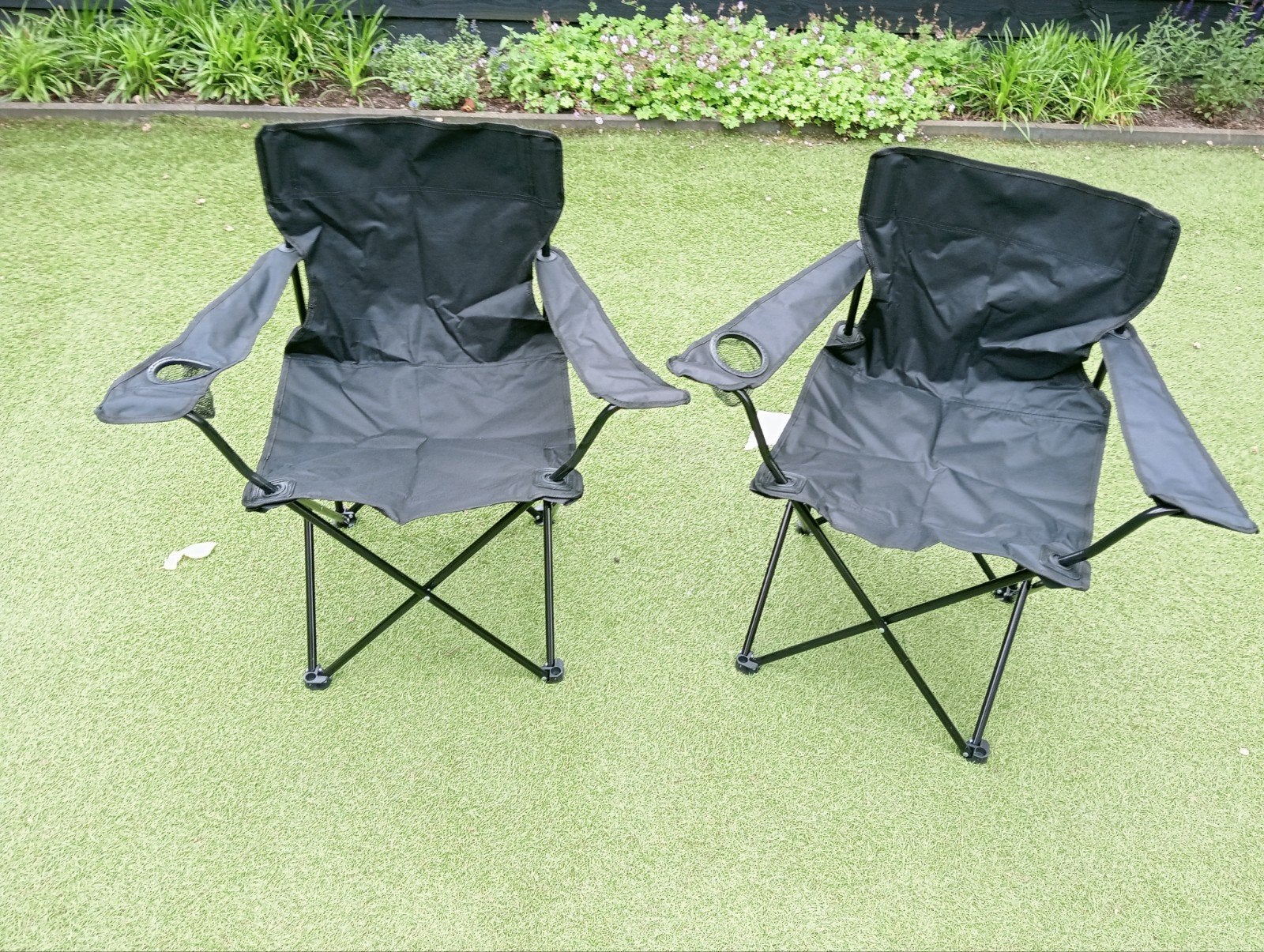Opvouwbare campingstoel 2 stuks in handige draagtas., Ophalen, Campingstoel