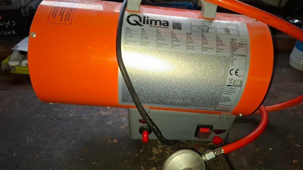 Qlima Gas Forced Air Heater - Krachtige Gaskachel, Huis en Inrichting, Kachels, Gebruikt, Gas, Verzenden, Vrijstaand