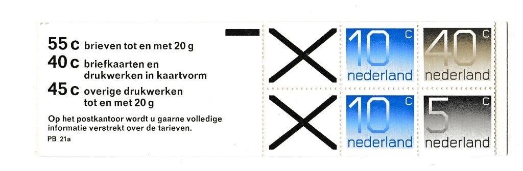 PB. 21 a, Postzegels en Munten, Postzegels | Nederland, Ophalen of Verzenden, Postfris