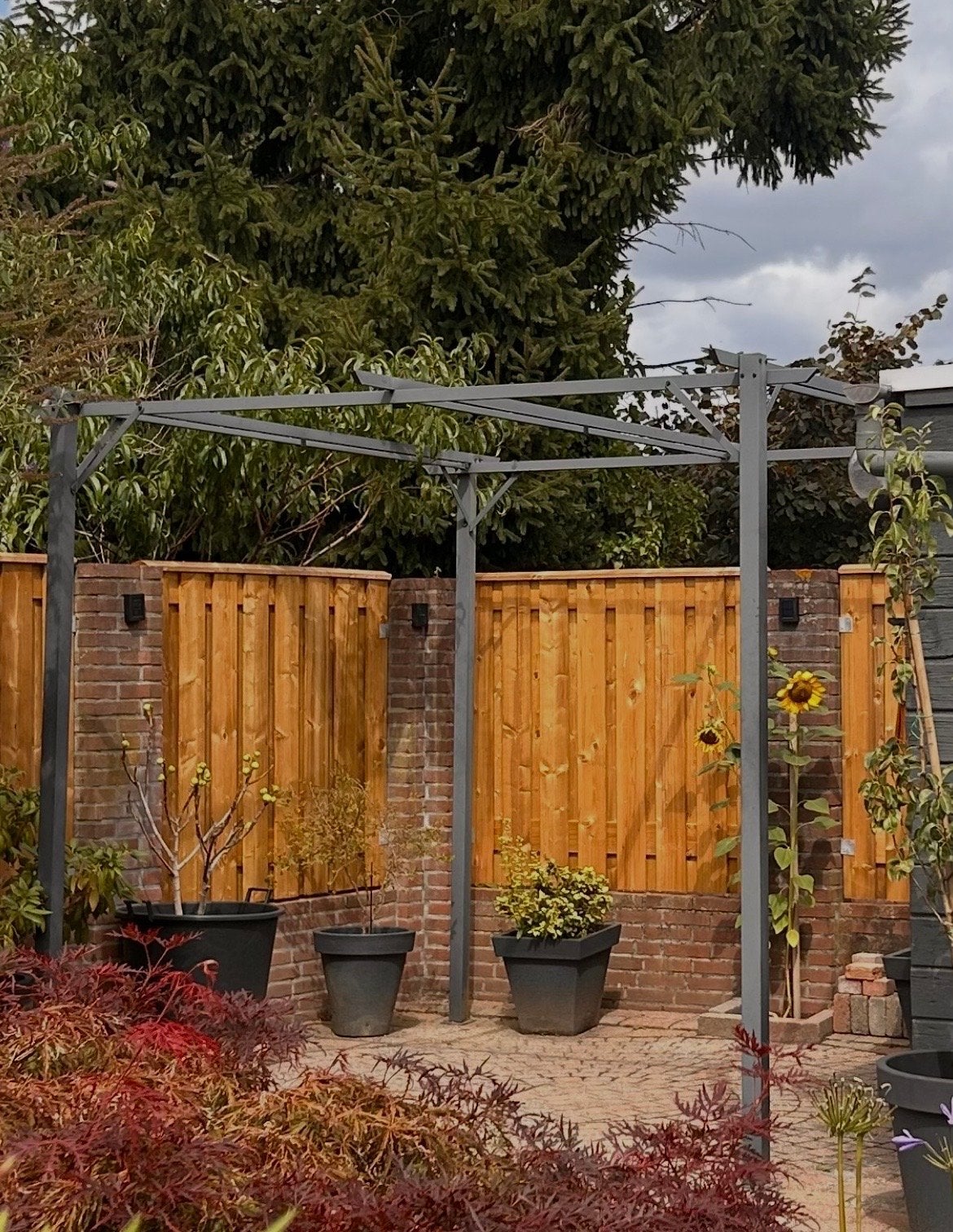 Metalen pergola voor tuin of terras, Tuin en Terras, Ophalen, Gebruikt