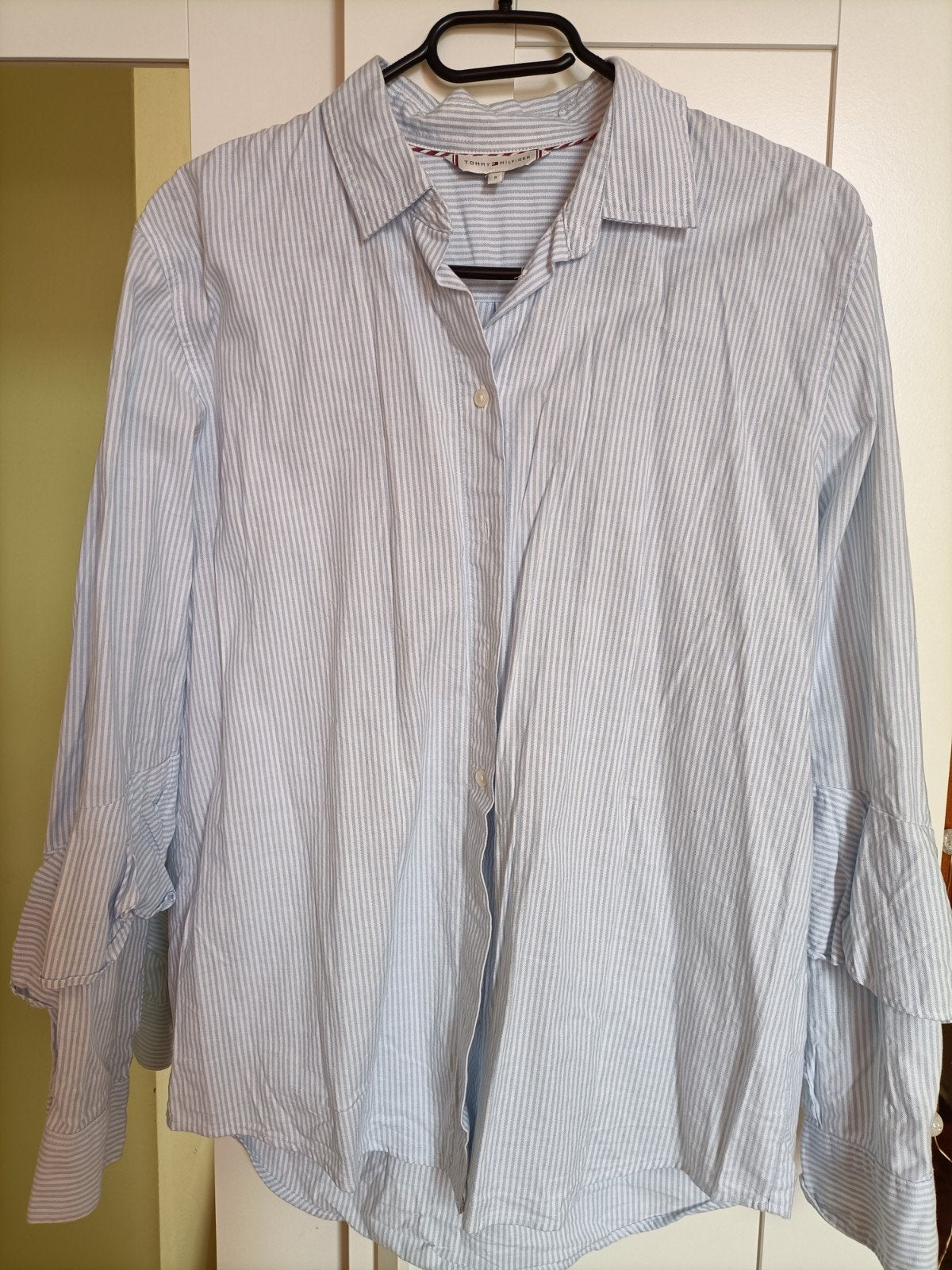 Nieuwe Tommy Hilfiger blouse met streepjespatroon, Blauw, Nieuw, Ophalen of Verzenden, Maat 36 (S)