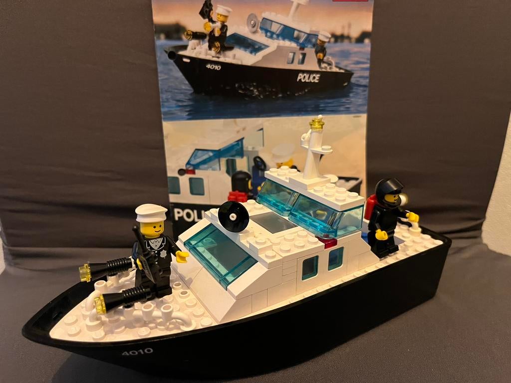 Politieboot, Ophalen of Verzenden, Zo goed als nieuw, Complete set, Lego