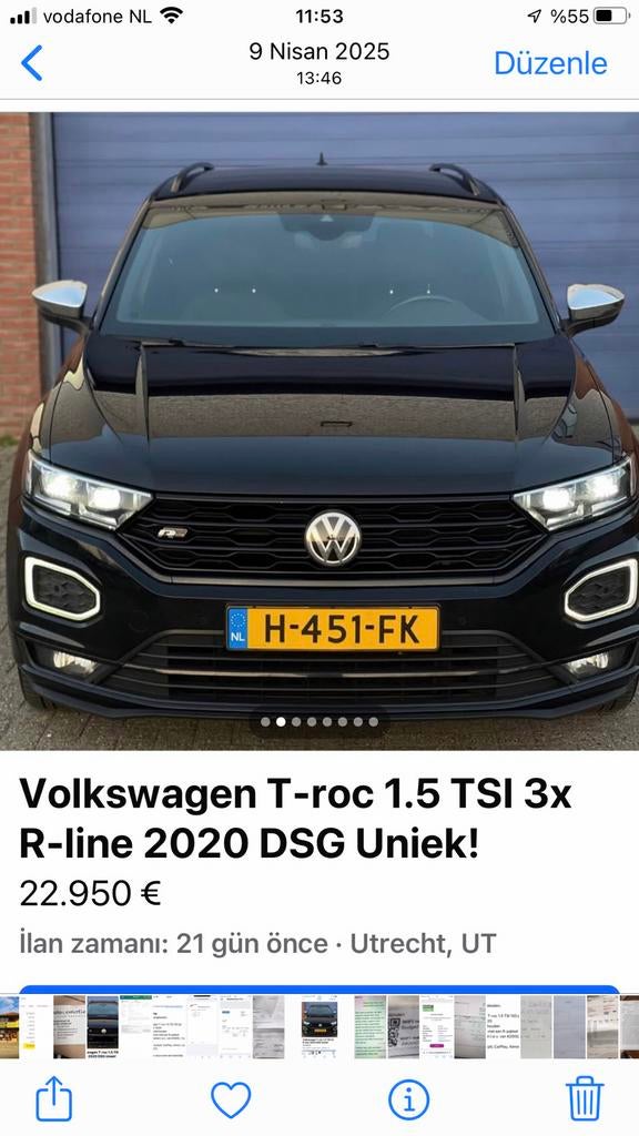 Volkswagen T-Roc 1.5 TSI 150pk 7-DSG 2020 Zwart 3X R-line, 15 km/l, 1498 cc, 4 cilinders, Zwart