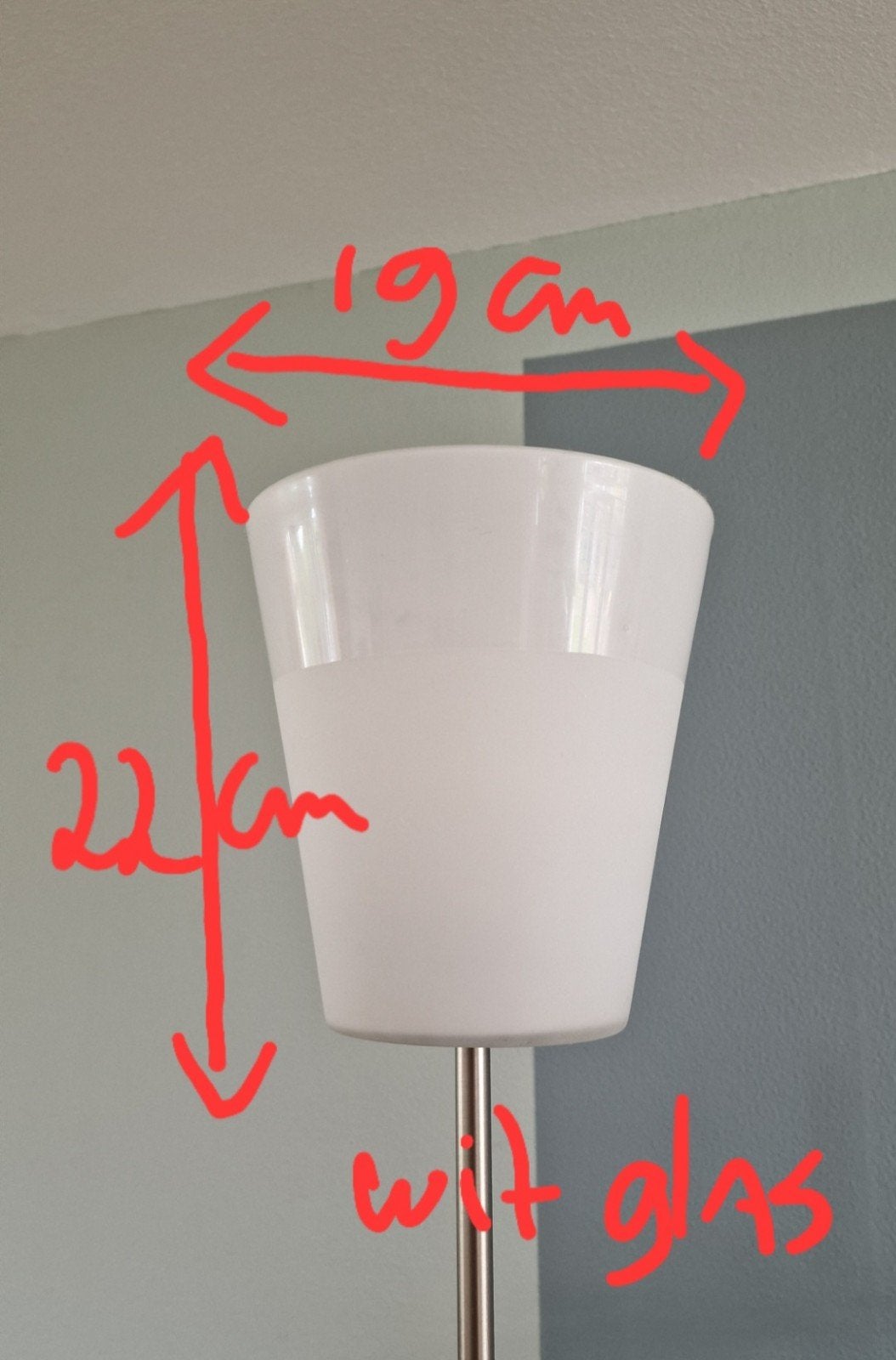 GEZOCHT basisk lampenkap, Ophalen of Verzenden, Rond, Minder dan 25 cm