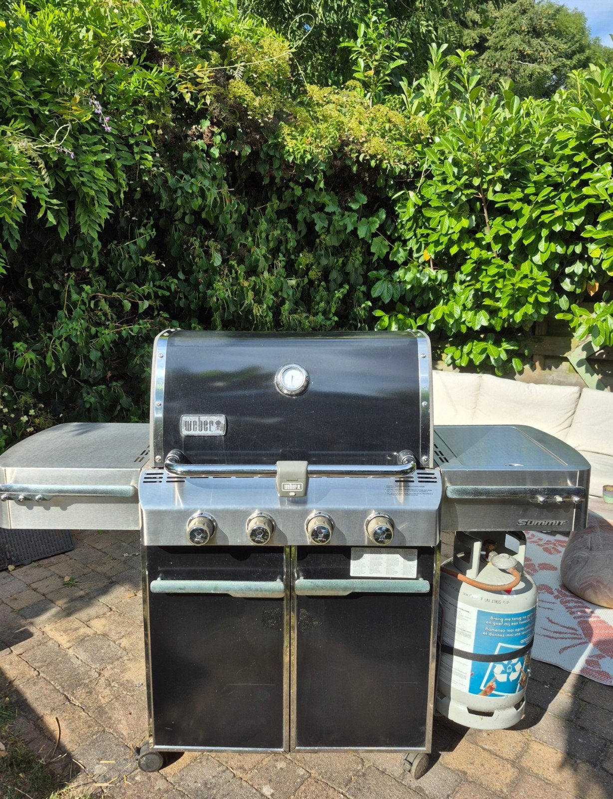 Weber Summit E-420 Gasbarbecue – RVS Roosters & Zijbrander, Tuin en Terras, Ophalen, Gebruikt, Weber Summit E-420 Buitenkeuken / Gasbarbecue