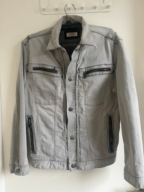 Heren spijkerjas (Gabba), Ophalen, Zo goed als nieuw, Maat 56/58 (XL), Grijs