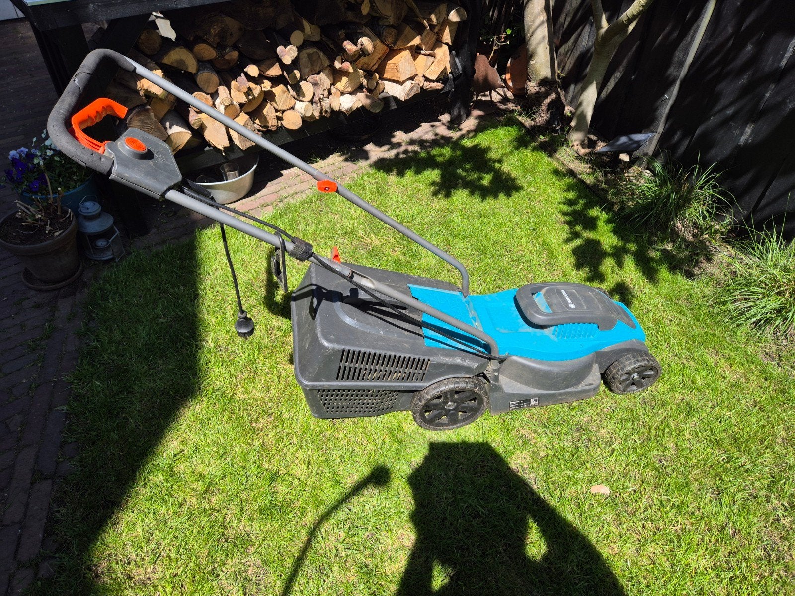 Gardena compacte grasmaaier deels inklapbaar met opvang bak, Ophalen, Gebruikt