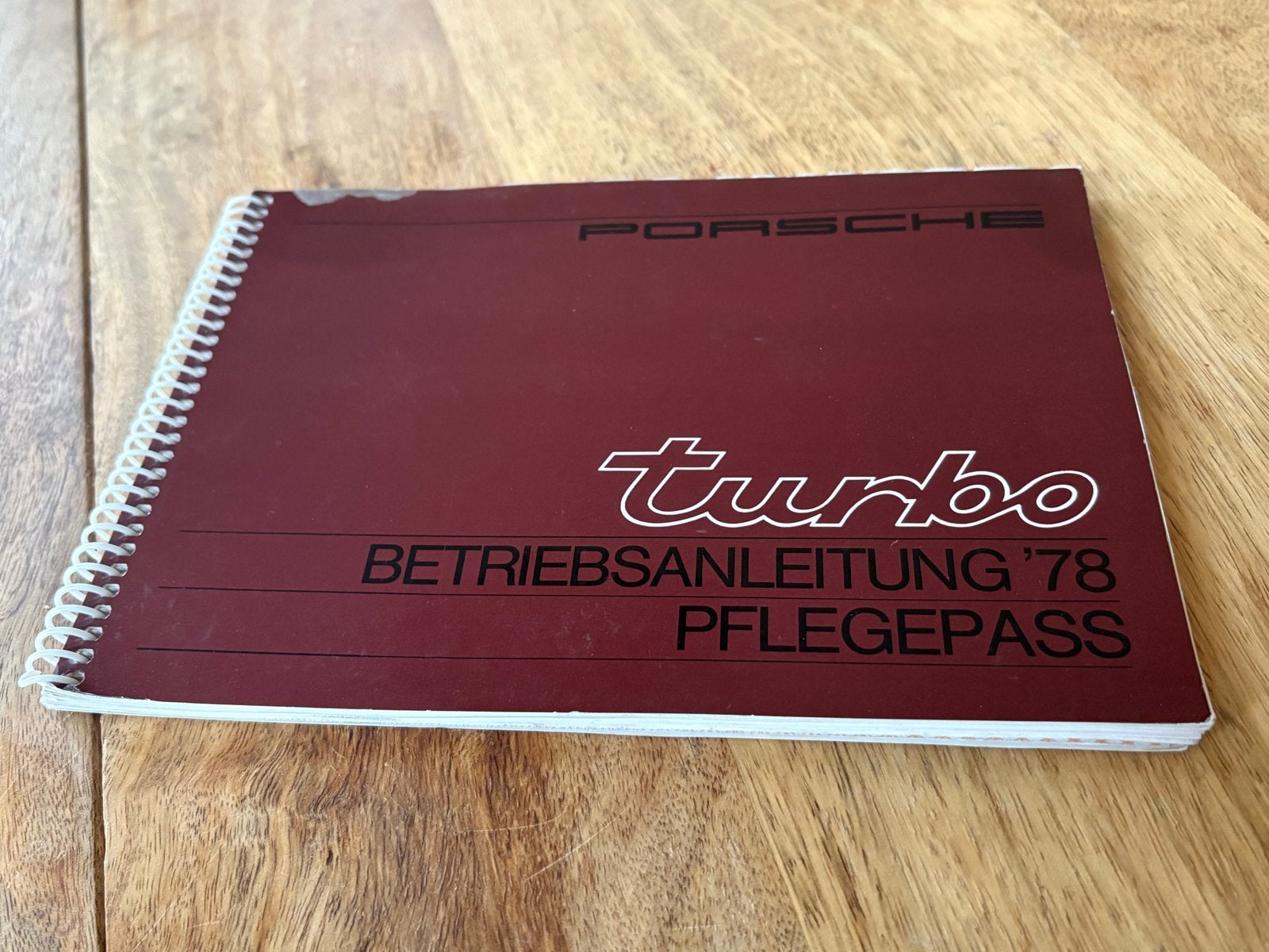 Porsche 911 Turbo 3.0 liter Instructieboek + Pflegepass 1978, Ophalen of Verzenden