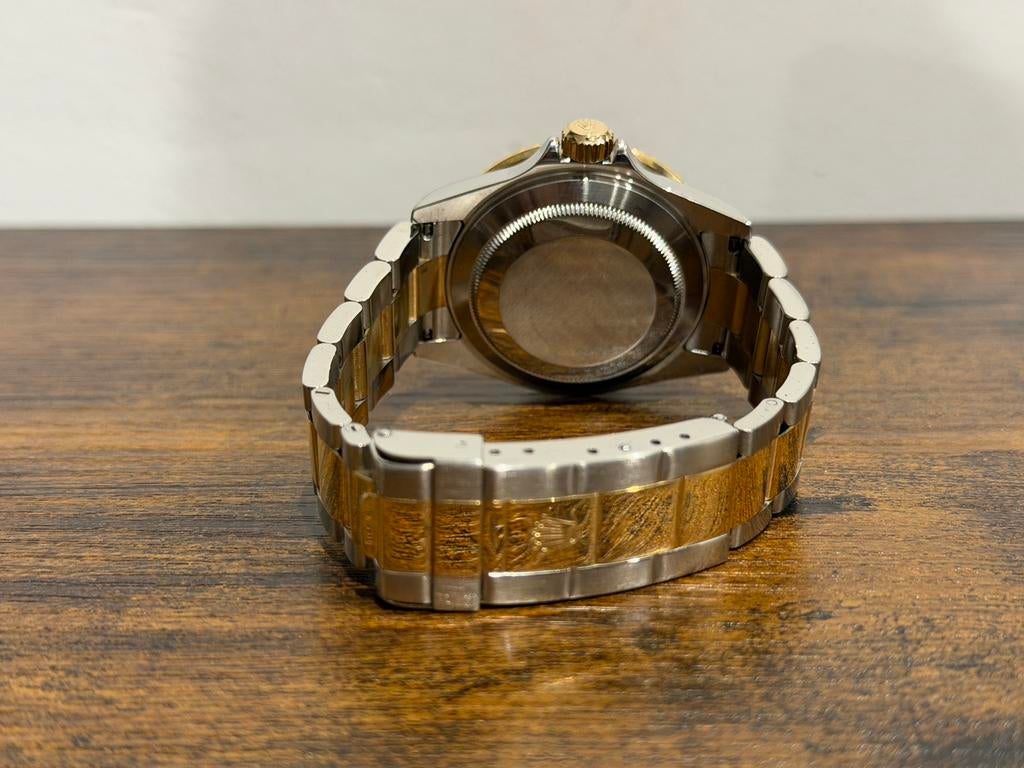 Rolex Submariner Date Blue Gold Steel 16613 / 2008 (Fullset), Sieraden, Tassen en Uiterlijk, Horloges | Heren, Staal, Rolex, Ophalen of Verzenden
