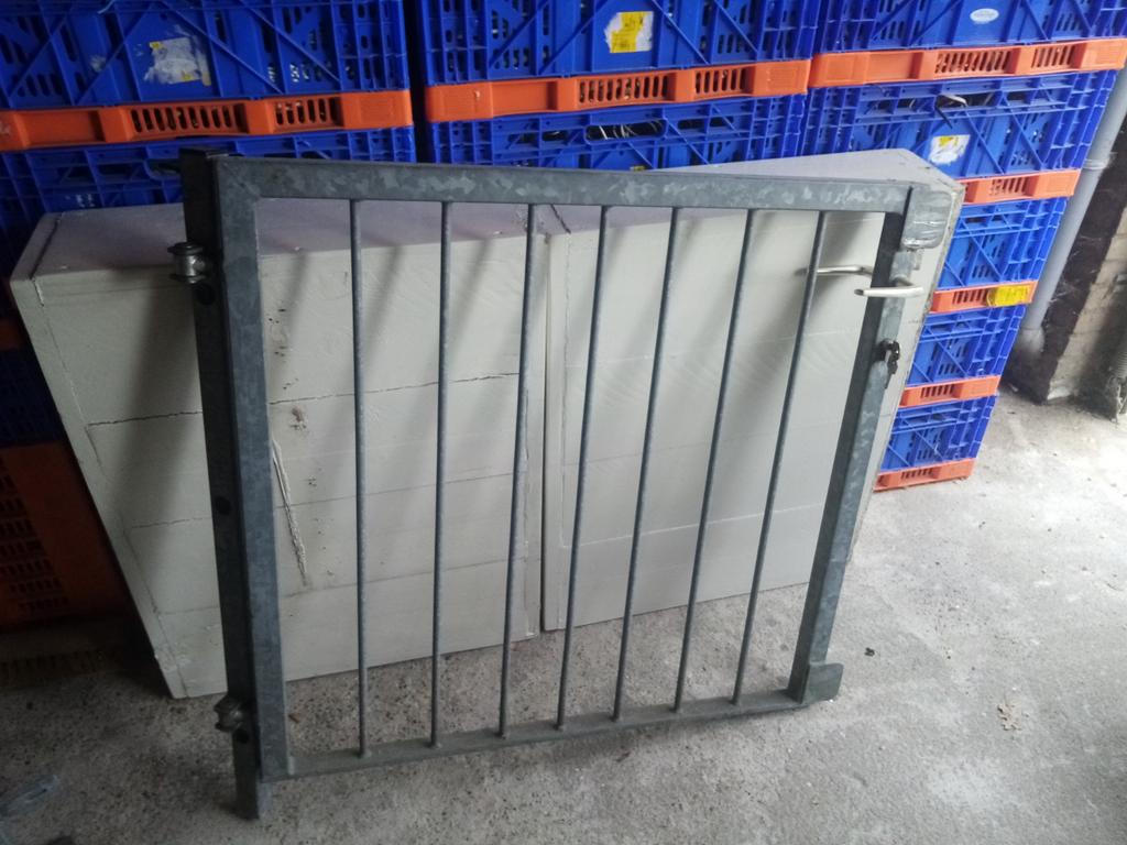 Gegalvaniseerde tuinpoort, Ophalen, Zo goed als nieuw, IJzer