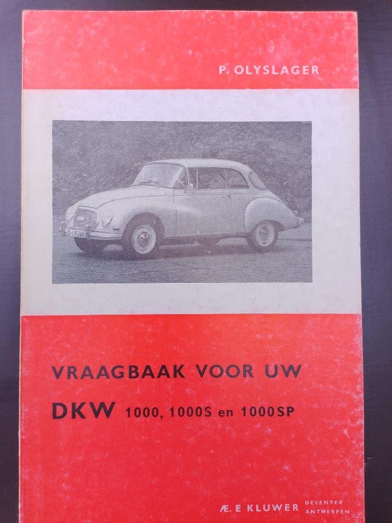 P. Olyslager vraagbaak DKW  1000 - 1000S en 1000SP vanaf 58, Ophalen of Verzenden