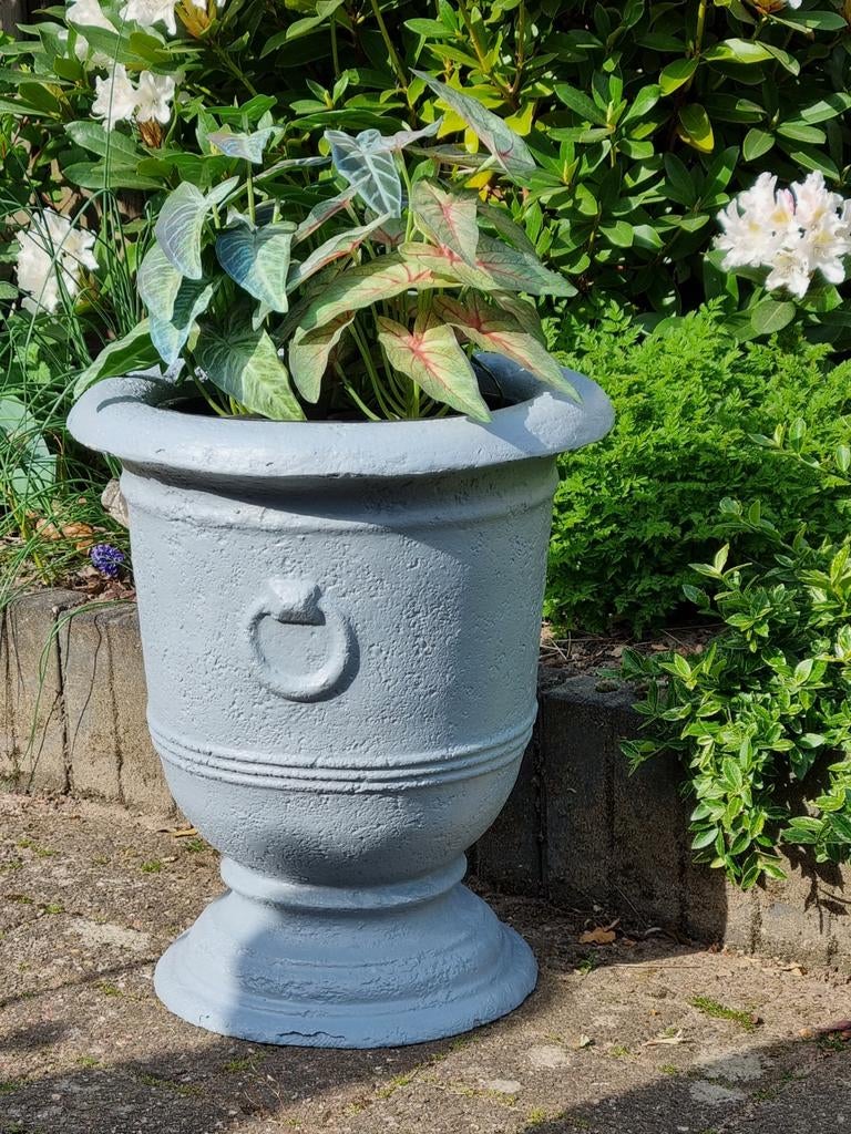 Plantenbak 45 cm hoog  -  polyester  (géén plastic), Overige materialen, Gebruikt, Rond, Balkon