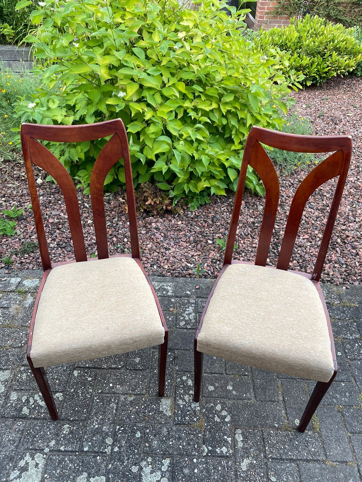 Vintage stoelen, Ophalen, Gebruikt, Twee, Bruin