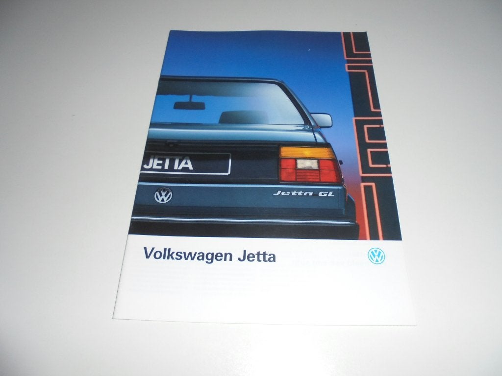 brochure Volkswagen Jetta  1989, Ophalen of Verzenden, Nieuw, Volkswagen