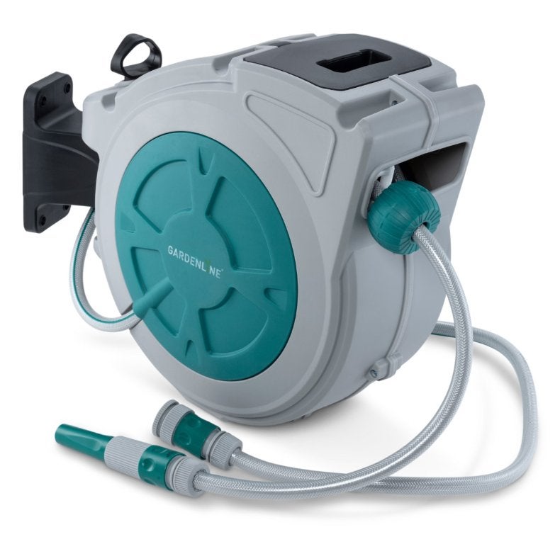 Automatische slanghaspel met muurbeugel Gardenline, Ophalen, Nieuw, Tuinslang
