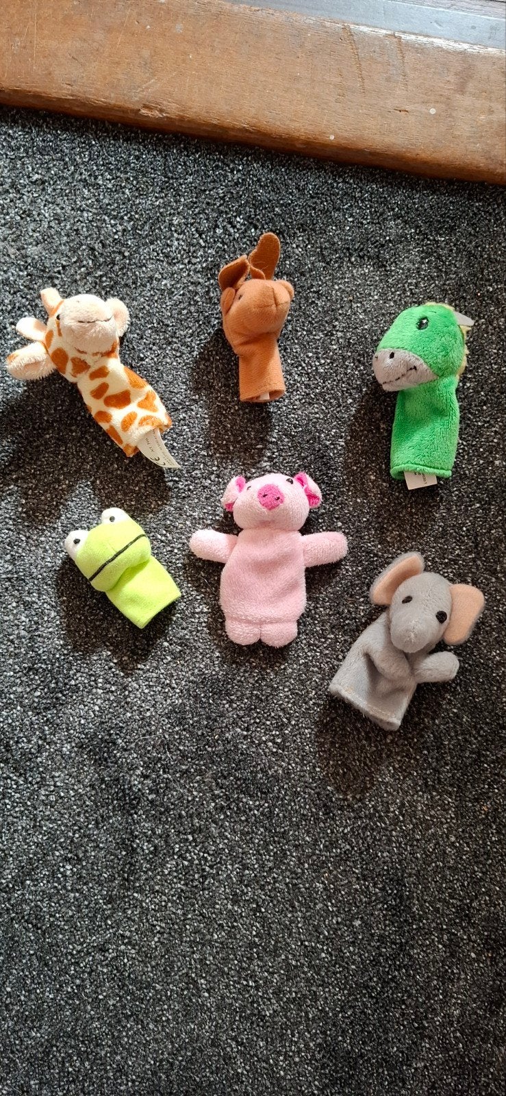 vingerpoppjes dieren bod is voor alles, Ophalen of Verzenden, Zo goed als nieuw, Wasbaar, Meerkleurig