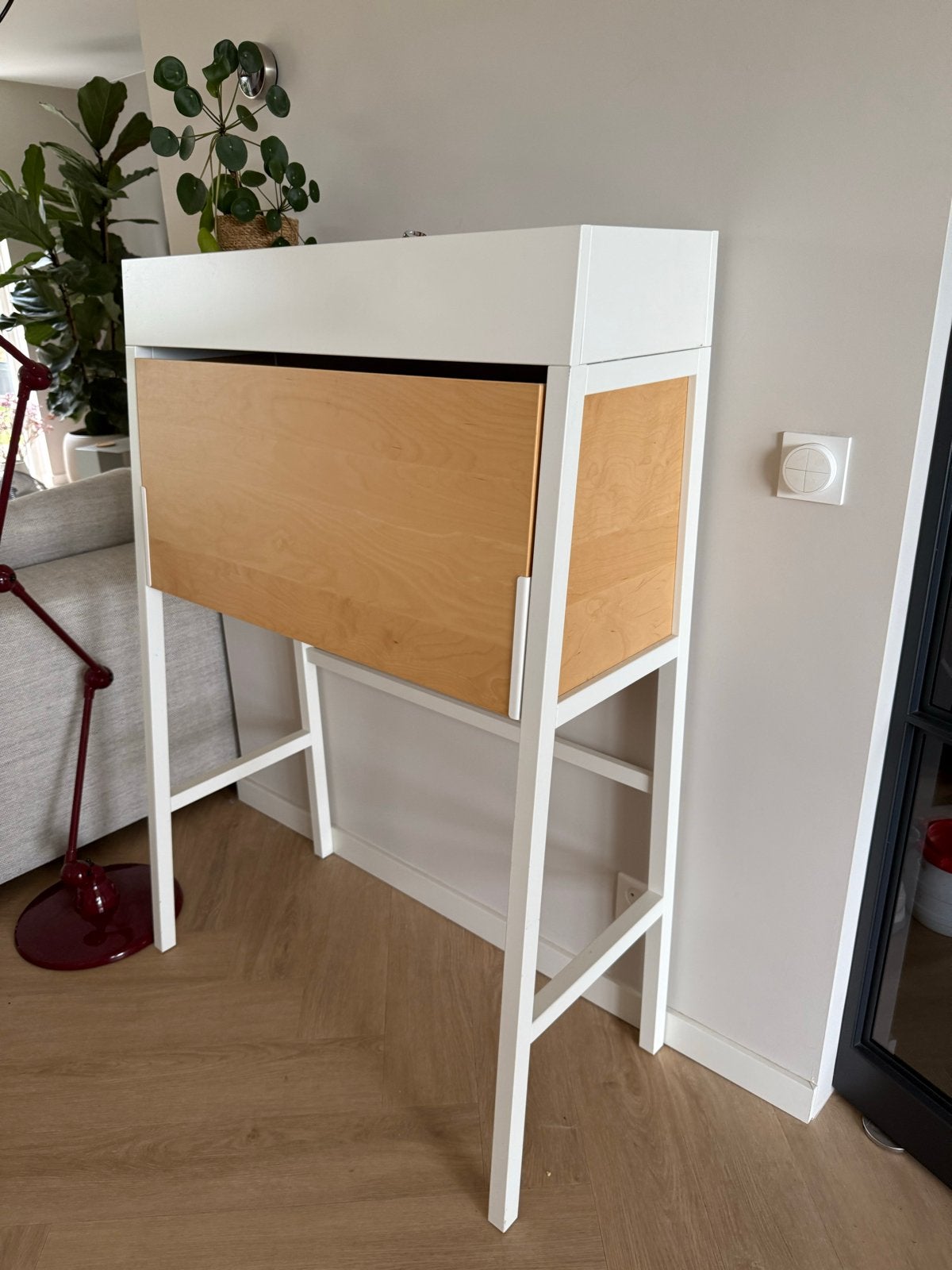 IKEA PS 2014 secretaire, Huis en Inrichting, Bureaus, Ophalen, Opbergruimte, Gebruikt, Hout