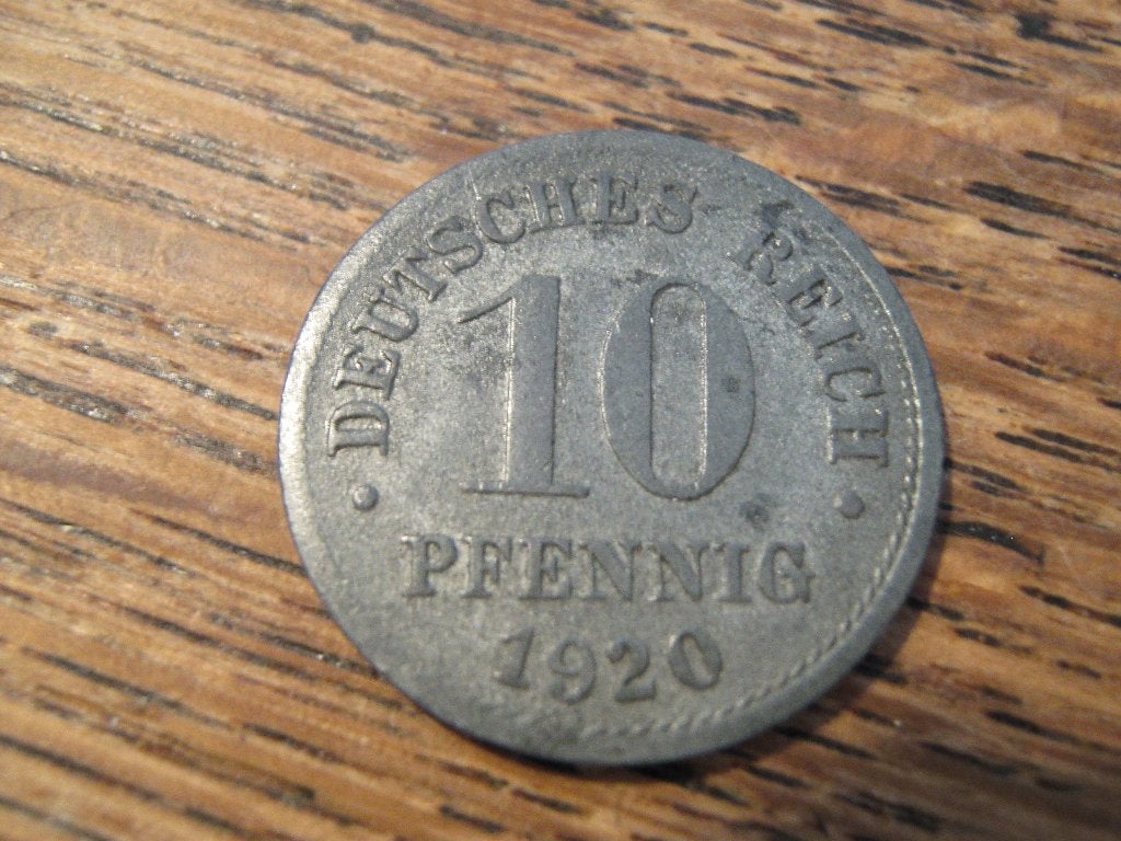 Duitse Rijk 10 Pfennig 1920 #218, Ophalen of Verzenden, Duitsland, Losse munt