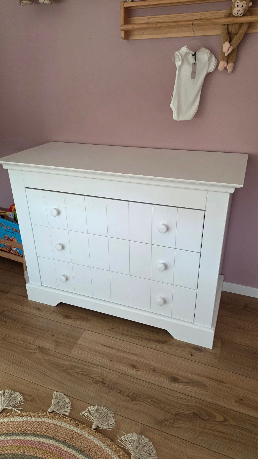 Bopita Narbonne Commode - Wit, Ophalen, 50 tot 70 cm, 90 tot 105 cm, 100 cm of meer
