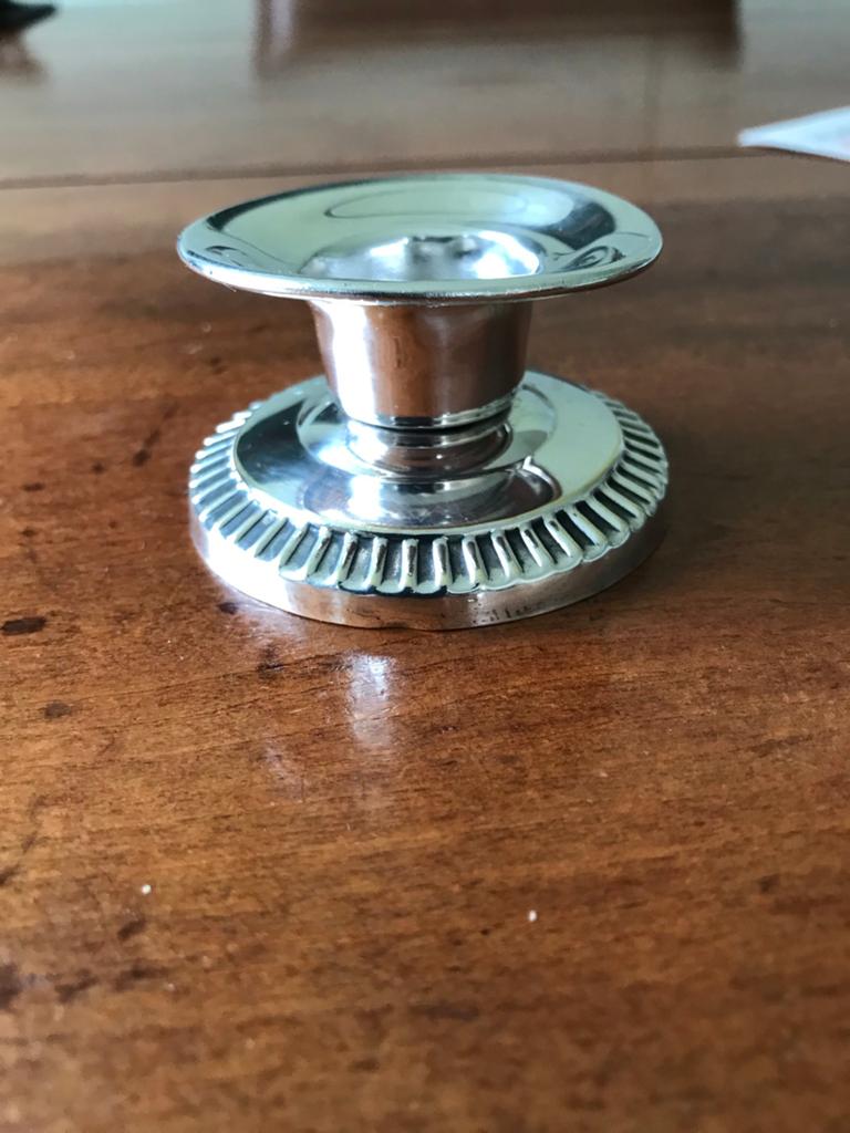 Mooi gaaf kandelaartje   zilver, Antiek en Kunst, Ophalen of Verzenden, Zilver