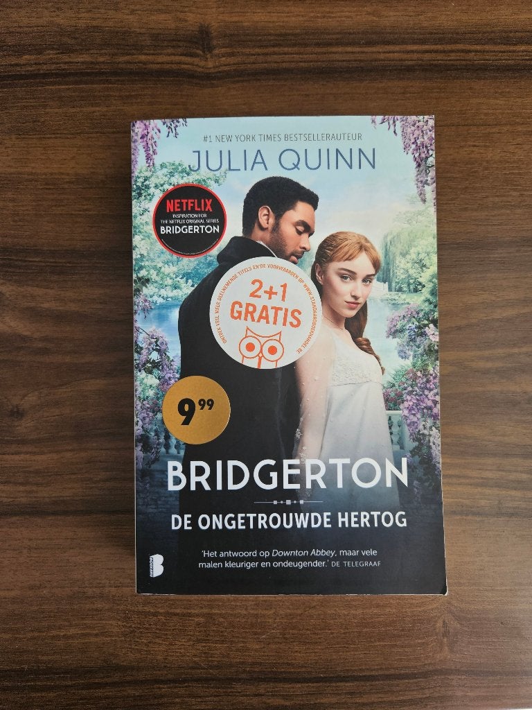 Bridgerton: De Ongetrouwde Hertog - Julia Quinn, Ophalen, Zo goed als nieuw, Nederland, Julia Quinn