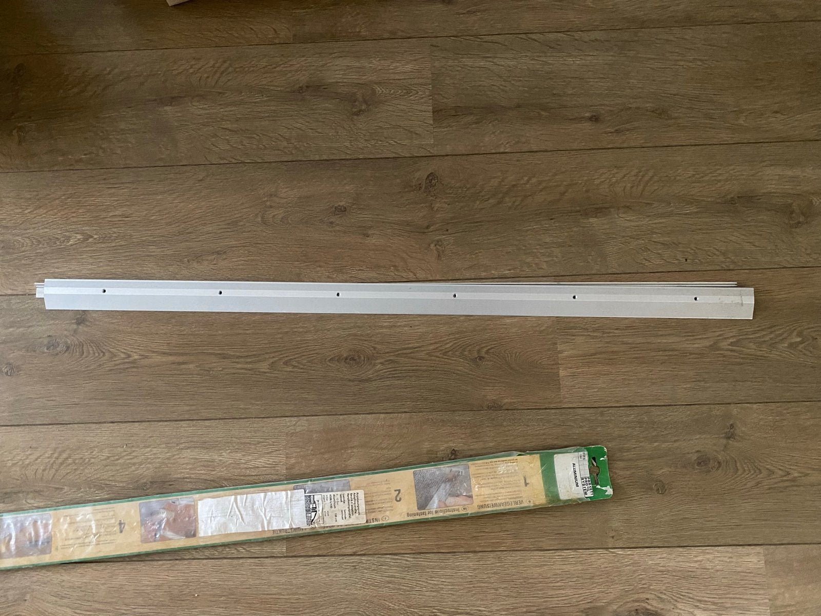 Dorpel / Aanpassingsprofiel laminaat aluminium zilver, Doe-het-zelf en Verbouw, Ophalen, Overige materialen, 100 tot 150 cm, Overige typen
