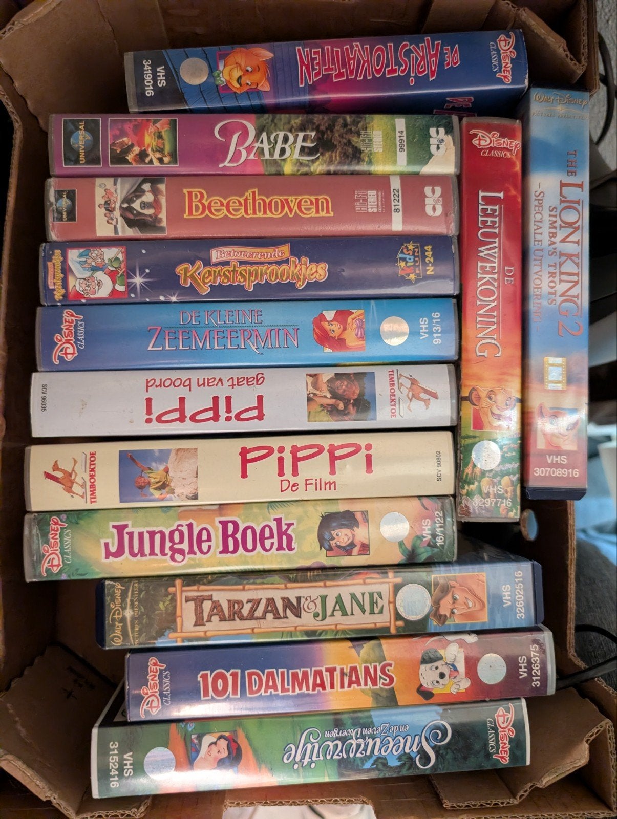Diverse Kinder Videobanden - Disney en meer!, Alle leeftijden, Ophalen of Verzenden, Gebruikt, Nederlands
