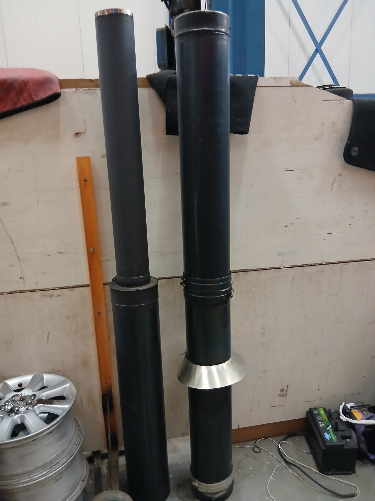 kachel pijp zwart 130 mm, Huis en Inrichting, Ophalen, Hout, Houtkachel