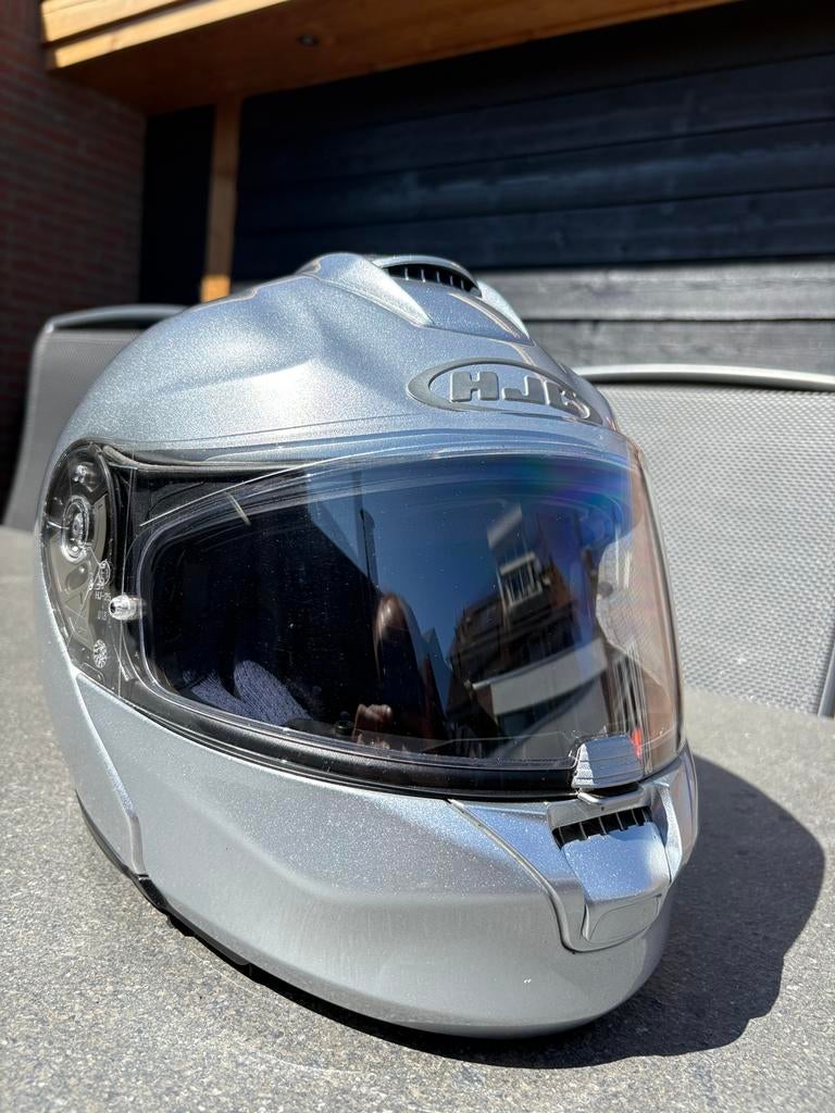 HJC Motorhelm, maat XL, EVO MAX, Motoren, Systeemhelm, Kinderen, Ophalen of Verzenden, Tweedehands