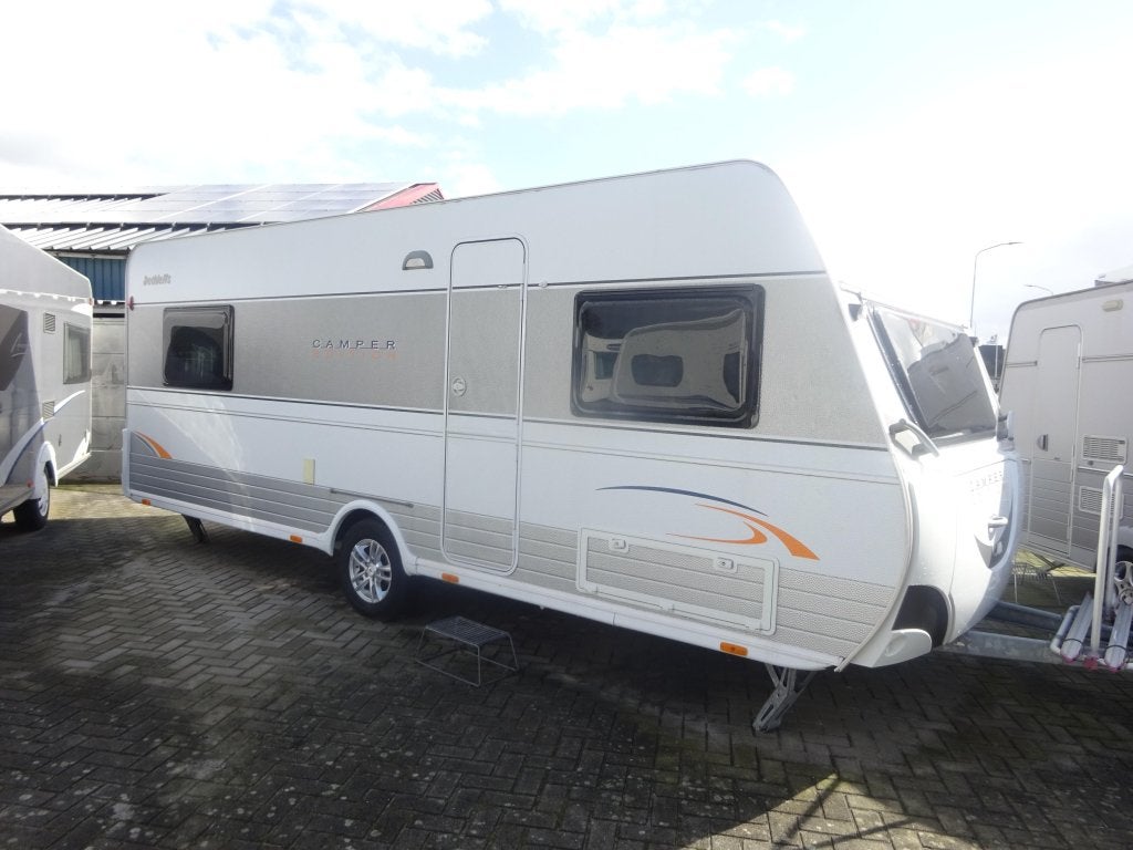 Dethleffs Camper Edition 580 Enkele Bedden, Caravans en Kamperen, Fietsenrek, Rondzit, Bedrijf, Dethleffs